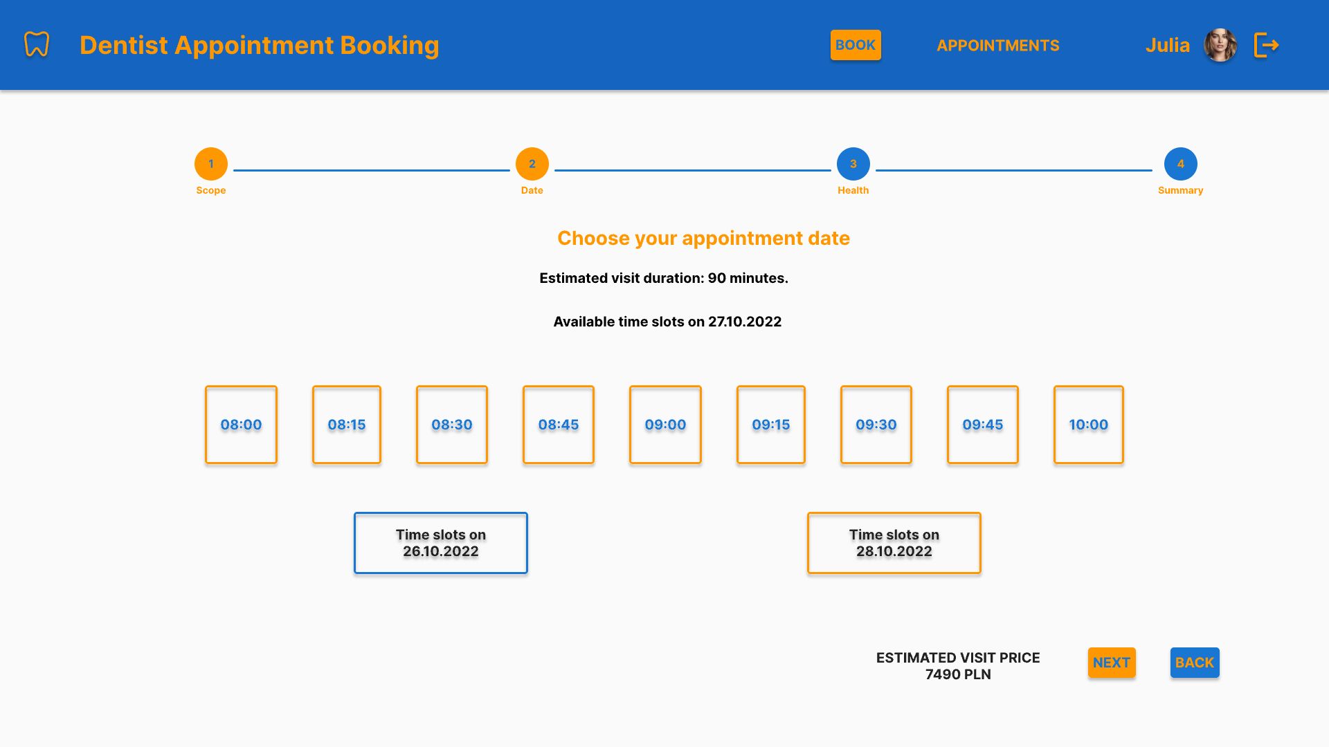 Dentist Appointment Booking screenshot 3